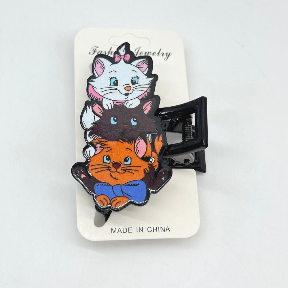 The Aristocats Cat Stack Hair Claw Clip Marie
Toulouse & Berlioz NEW